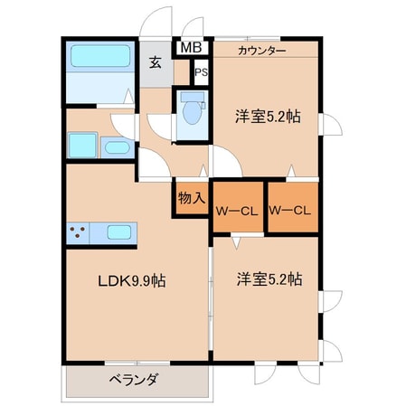 グリフィンドールの物件間取画像